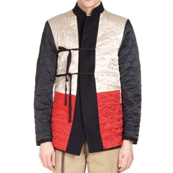 DRIES VAN NOTEN Other - Dries Van Noten Navy Wool blend Runway Military Reversible Jacket Coat